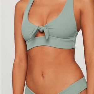 nwt l*space ribbed tara bikini top size DD